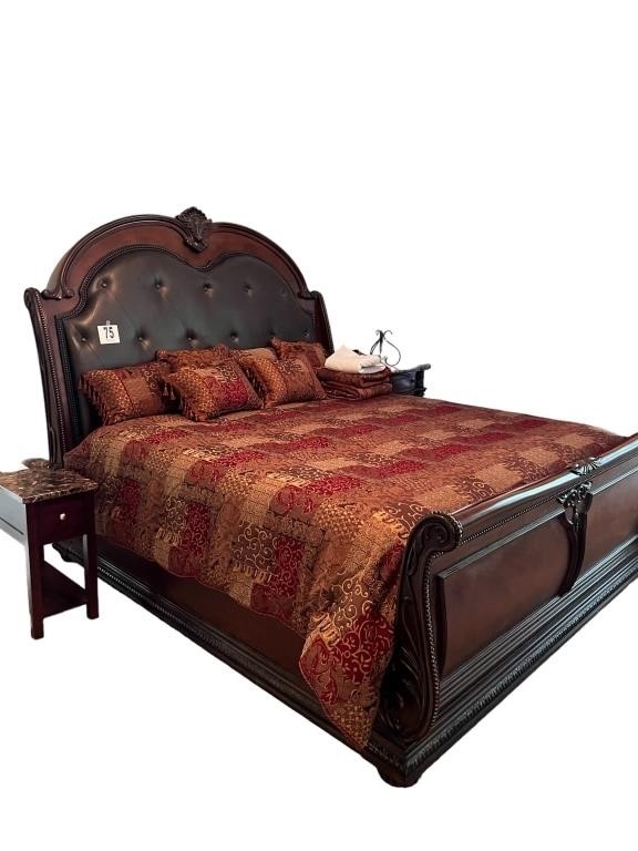 King Size Bed W/Bedding(BR)