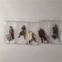 5 Star Wars action figures with accessories
