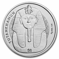 2023 S. Leone 1 Oz Silver King Tut Reverse Frosted