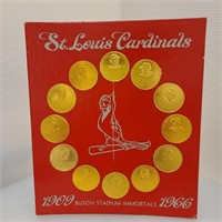 1966 STL Cardinals Busch Stadium Immortals Coins