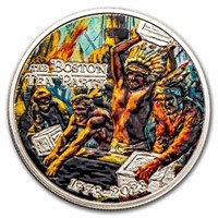 2023 1 Oz Ag Us Revolution 250th Anniv. Colorized