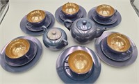 Vintage Lusterware Tea Set Hand Painted Japanese
