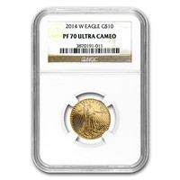 2014-w 1/4oz Proof American Gold Eagle Pf70 Ucam