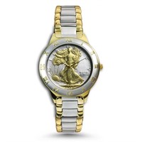 Men's Walking Liberty Half Dollar Two-tone Watch