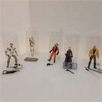 Star Wars figures w/weapons Lot of 5