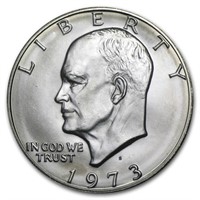 1973-s 40% Silver Eisenhower Dollar Bu