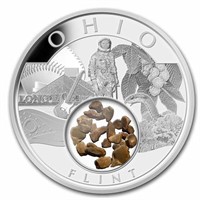 2023 1 Oz Silver Treasures Of The U.s. Ohio Flint