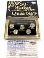 2000-24Kt. Gold Layered State Quarters