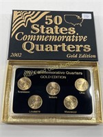 2002-24Kt. Gold Layered State Quarters