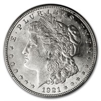 1921-d Morgan Dollar Au