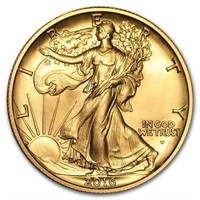 2016w 1/2oz Gold Walking Liberty Half$ Centennial