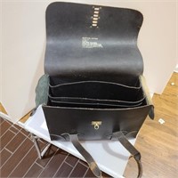 Vintage Military Leather Briefcase