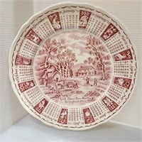 Staffordshire 1973 zodiac plate 9"