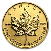 2013 Canada 1/4 Oz Gold Maple Leaf Bu