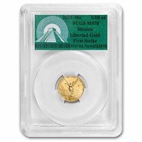 2021 Mex 1/10oz Gold Libertad Ms70 Fs Green Label