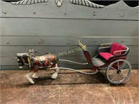 HORSE AND BUGGY FIGURINE