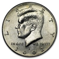 2002-p Kennedy Half Dollar Bu