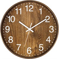 NEW 12" Wooden Wall Clock