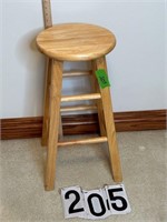 24” wooden stool