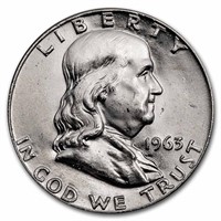 1948-1963 Franklin Half Dollar Bu (random)