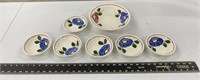 Group of Blue Ridge Pottery Dishes