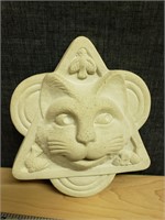 Plaster Wall hanging Cat Face