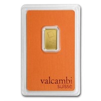 2.5 Gram Gold Bar - Valcambi (in Assay)