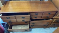 6 Drawer All Wood Dresser 50 W x 18 D x 34 T