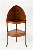 EARLY 19TH-CENTURY FEDERAL CORNER WASHSTAND