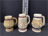 Group of Avon Collector Steins