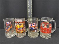 Group of Vintage NASCAR Beer Mugs