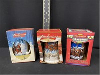 Group of Budweiser Beer Steins w/ Boxes