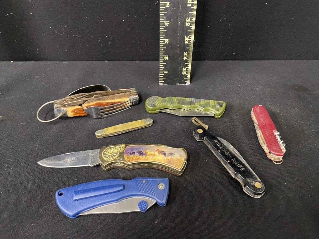 Group of Mixed Pocketknives