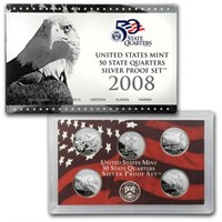 2008-s 50 State Quarters Proof Set (silver)