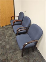 3 office/lobby arm chairs
