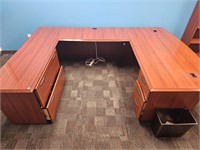 104" u shape executive desk