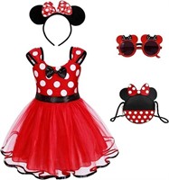 Maryparty Minnie Costume for Girls include Polka D