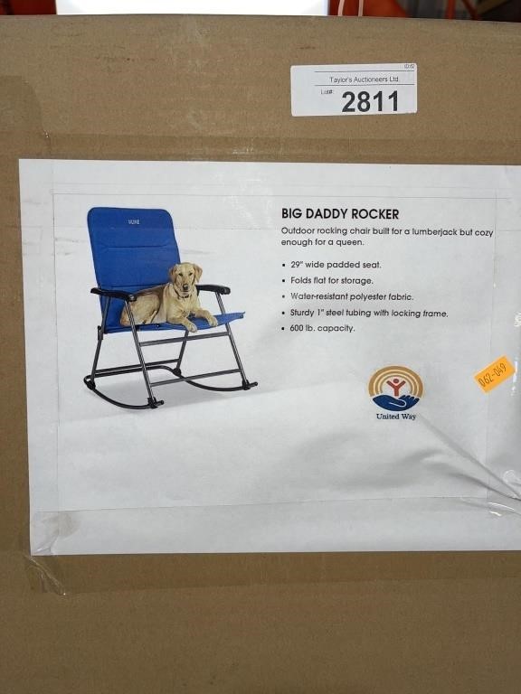 UNUSED Big Daddy folding rocker XXL