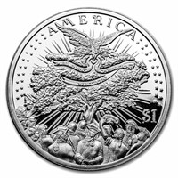 2023 1 oz Ag $1 US Revolution 250th Anniversary