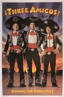 Three Amigo Chevy Chase Autograph Poster