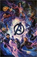 Avengers Chris Evans Autograph Poster