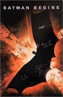 Batman Begins Christian Bale Autograph Poster