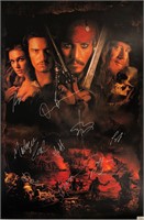 Pirates of the Caribbean Autograph Poster