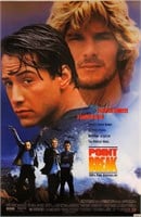 Point Break Keanu Reeves Autograph Poster