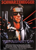 Terminator Arnold Schwarzenegger Autograph Poster