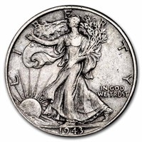 1916-1947 Walking Liberty Half Dollar Xf (random)