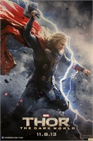 Thor Chris Hemsworth Autograph Poster