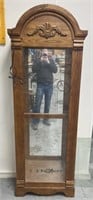 6' Lighted Oak Curio Cabinet