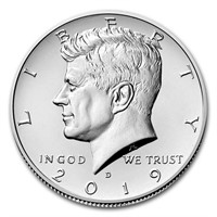 2019-d Kennedy Half Dollar Bu