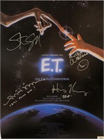 ET Steven Spielberg Autograph Poster